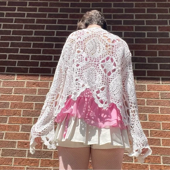 SOLD Crochet fairycore cardigan - Picture 11 of 15